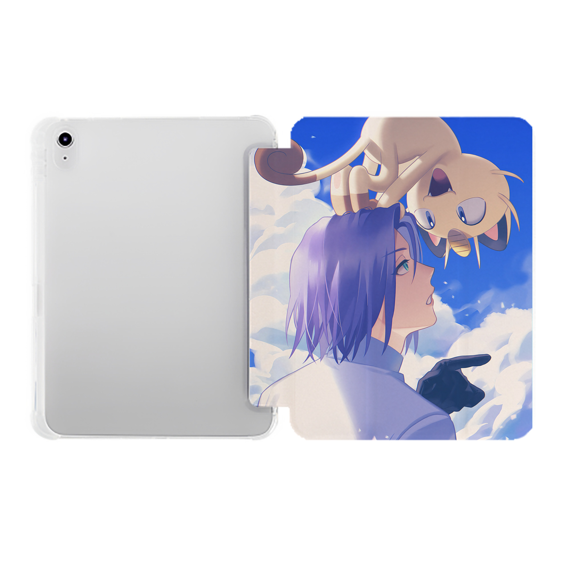 （画像用） ポケットモンスター Pokémon IPad ケース ペン収納付き 三つ折りスタンド PUレザー×シリコン 対応機種9.5/10.5/10.9インチ